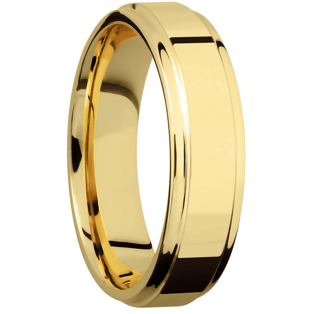 14K Yellow Gold + Polish , Polish Finish