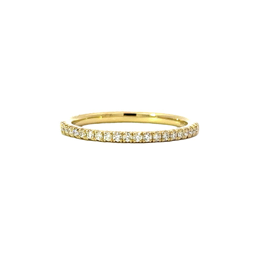 Diamond Wedding Band in 18K Yellow Gold