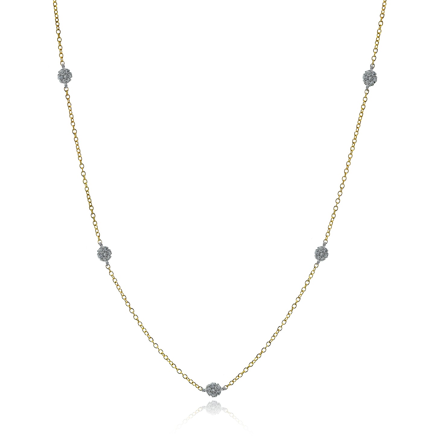 Harmonie Necklace in 18k Gold with Diamonds