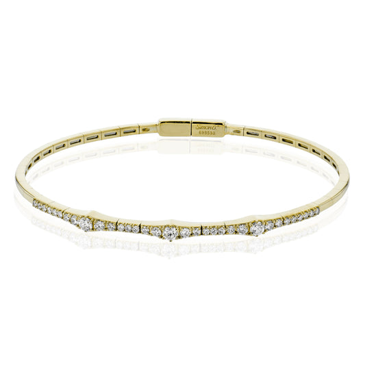 Bangle in 18k Gold with Diamonds