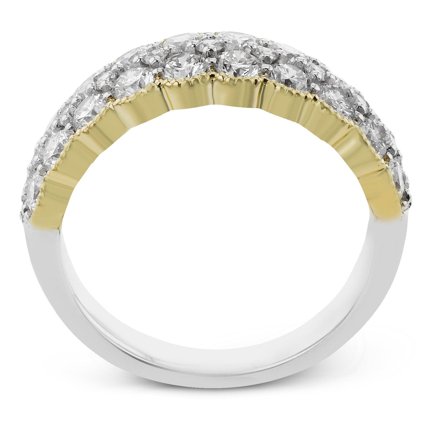 Fashion Ring in 18k Gold With Diamonds