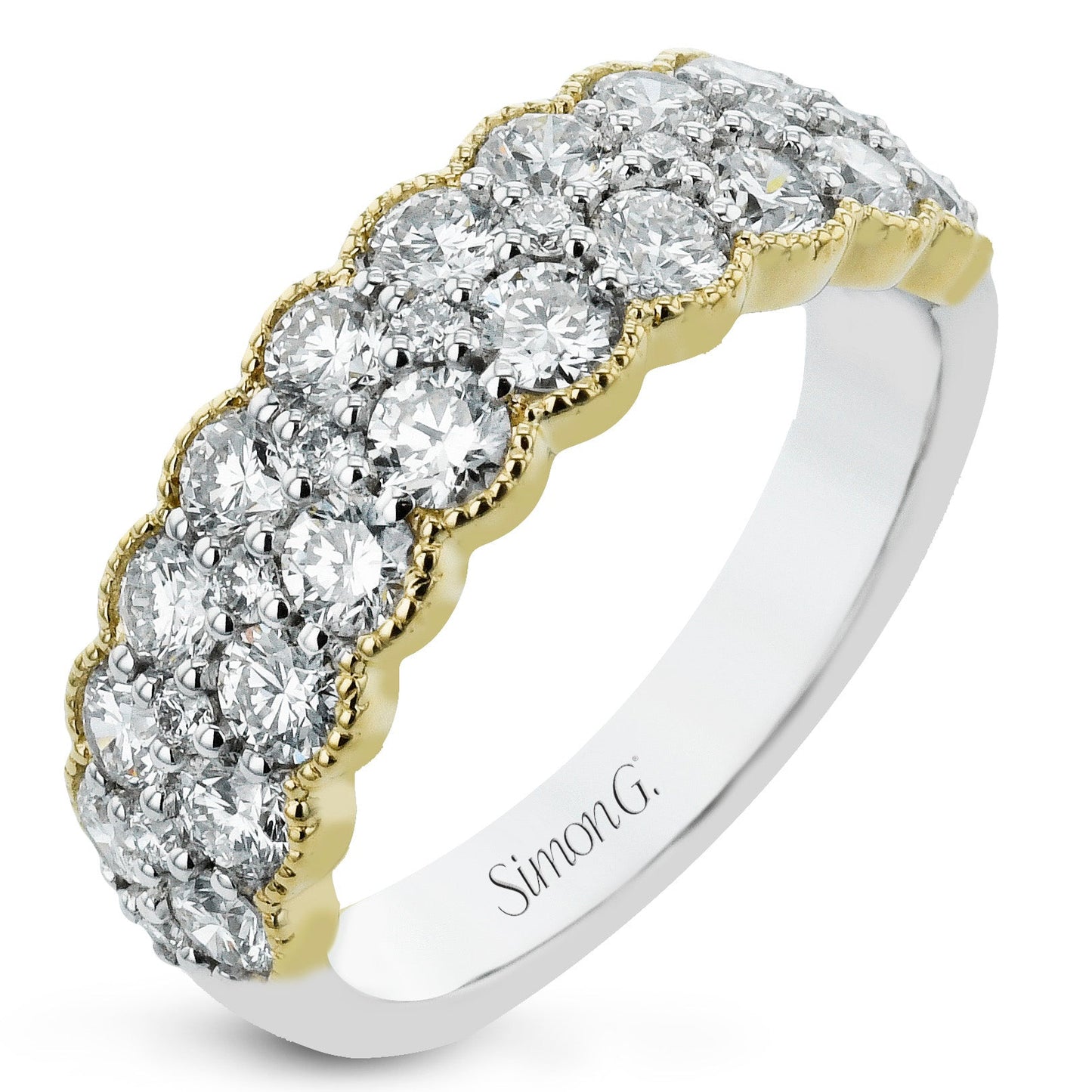 Fashion Ring in 18k Gold With Diamonds