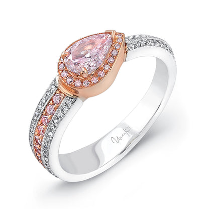 Image for Uneek Halo Ring Platinum, 18K Rose Gold LVB060