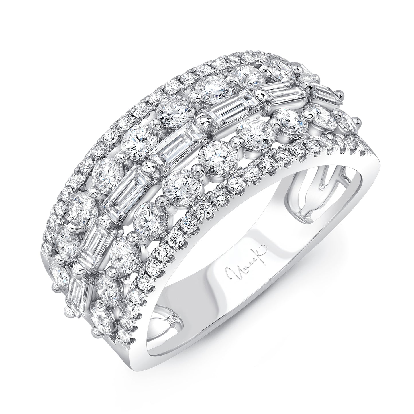 Image for Uneek Multi-Row Ring 14K White Gold LVBW170W