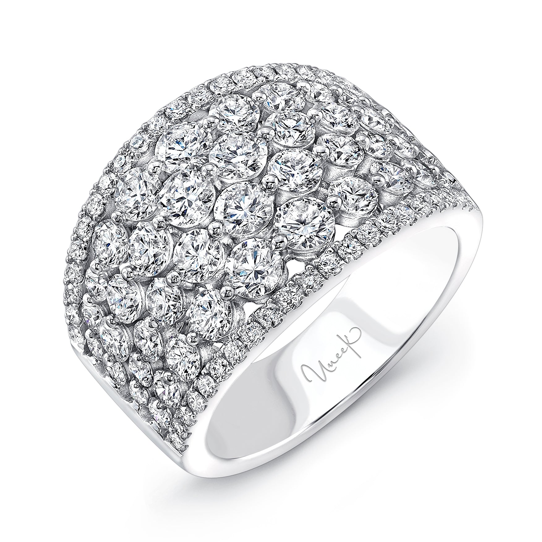 Image for Uneek Multi-Row Ring 14K White Gold LVBW220W