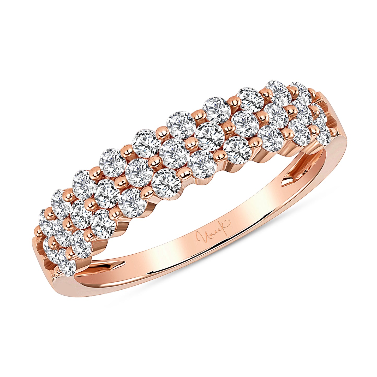 Image for Uneek 3-Row Ring 14K Rose Gold LVBW248R