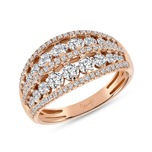 Image for Uneek 5-Row Ring 14K Rose Gold LVBW339R