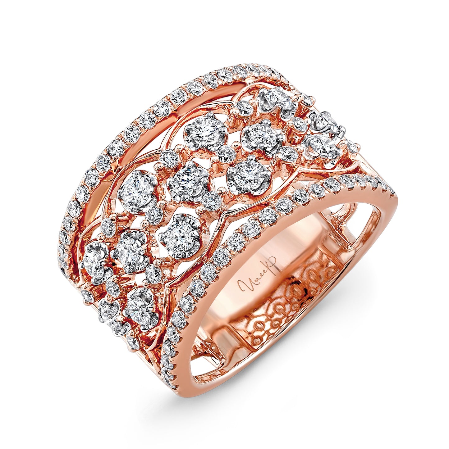 Image for Uneek Multi-Row Ring 14K Rose Gold LVBW405R