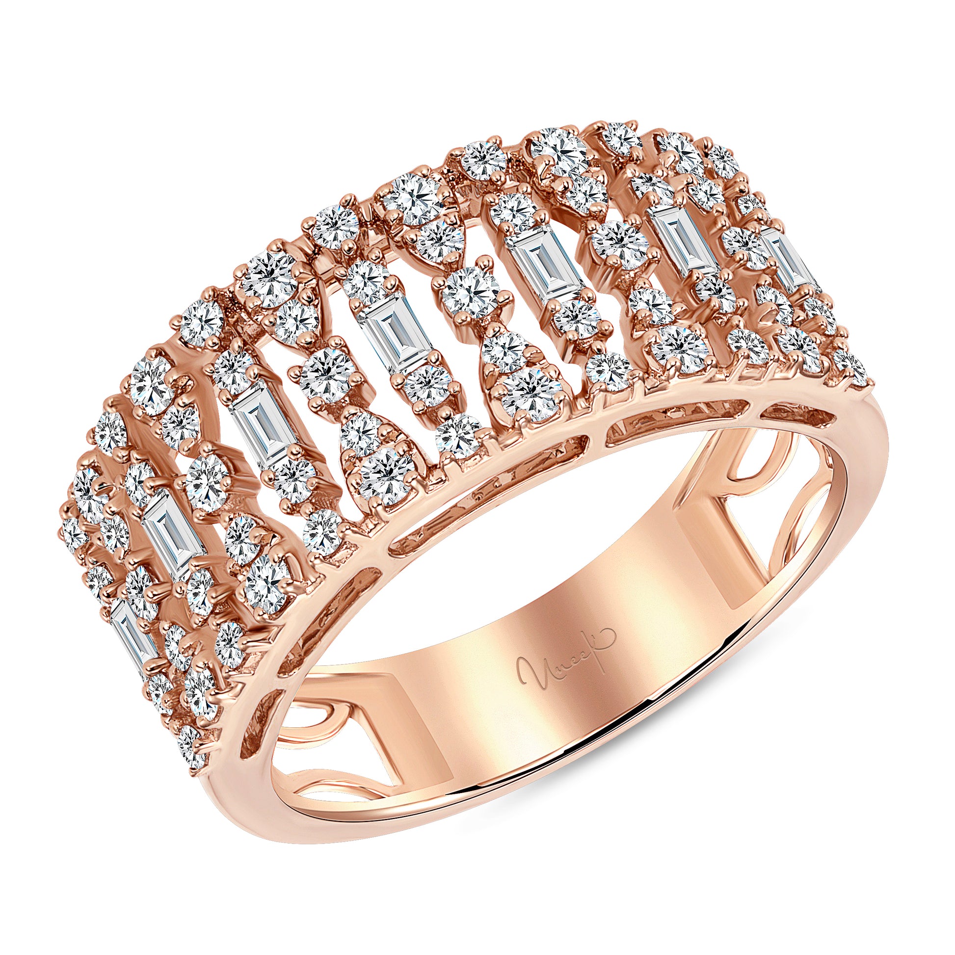 Image for Uneek Multi-Row Ring 14K Rose Gold LVBW506R