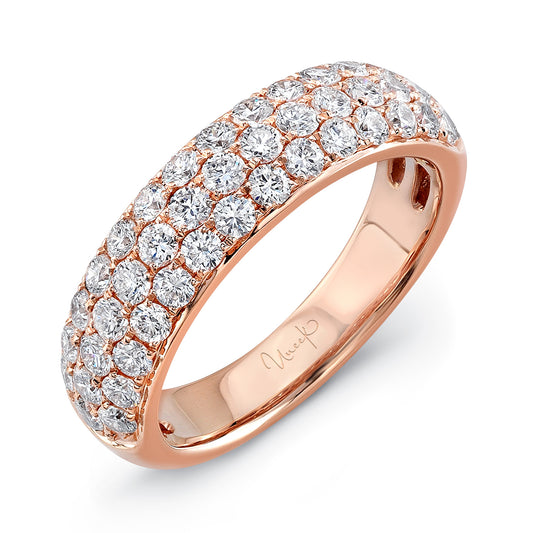 Image for Uneek 3-Row Ring 14K Rose Gold LVBW922R