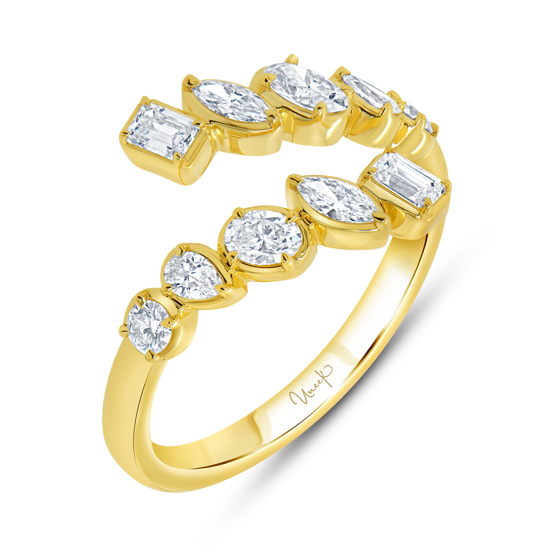 Image for Uneek Bypass Ring 18K Yellow Gold R1013