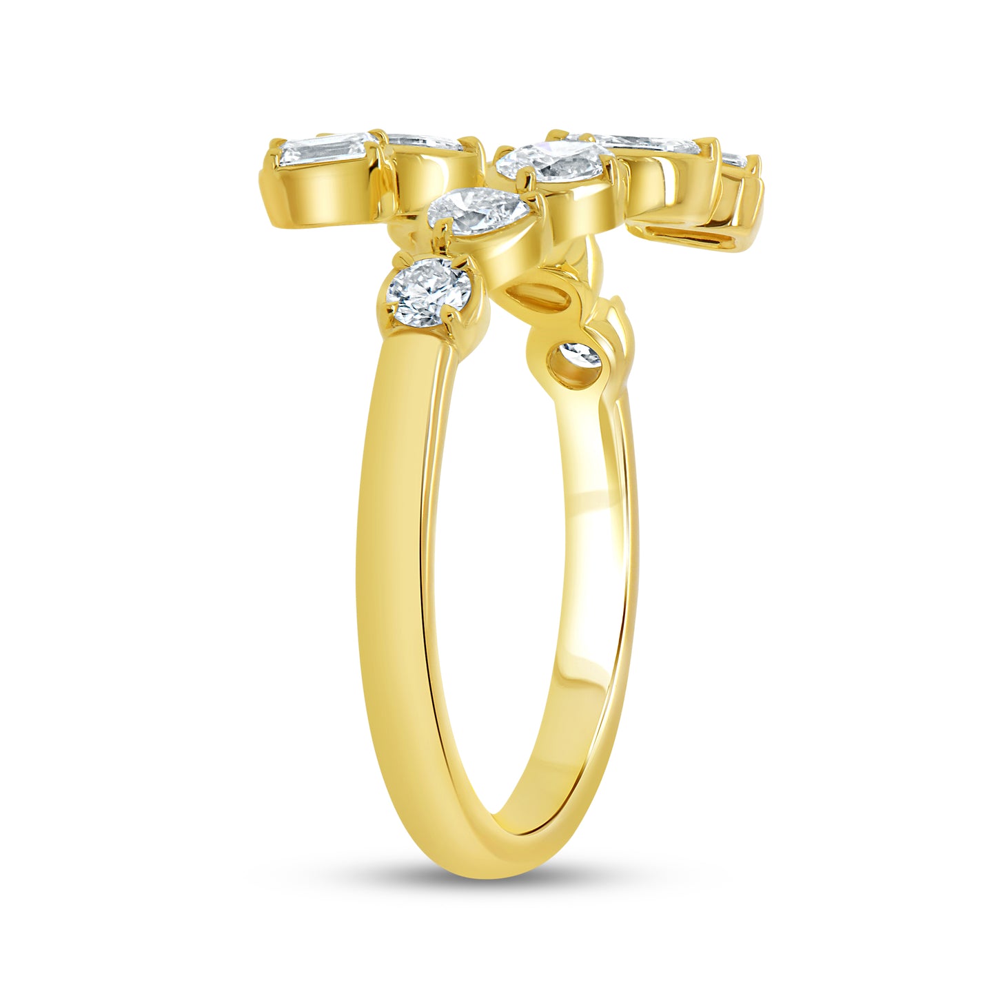 Uneek Bypass Ring 18K Yellow Gold R1013