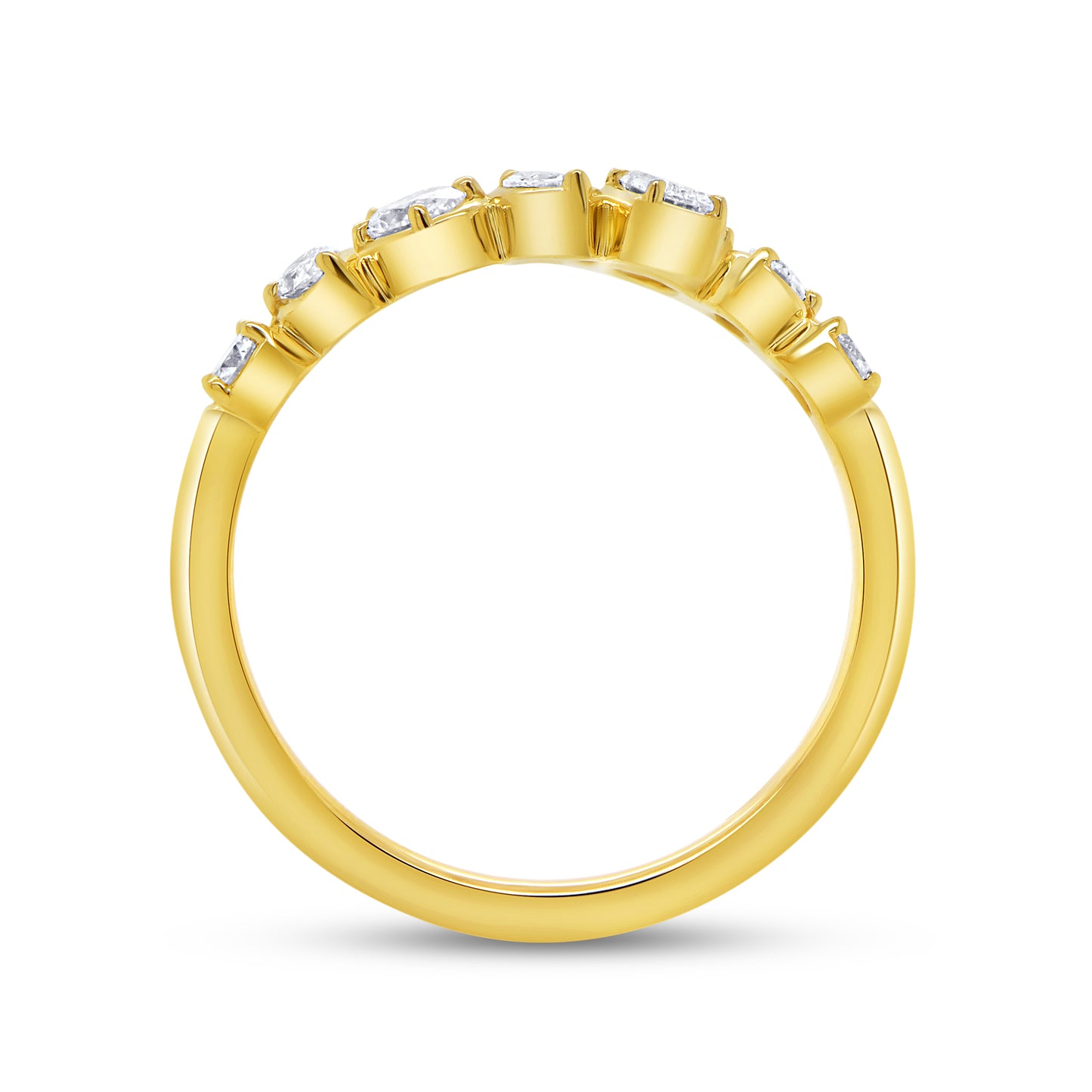 Uneek Bypass Ring 18K Yellow Gold R1013