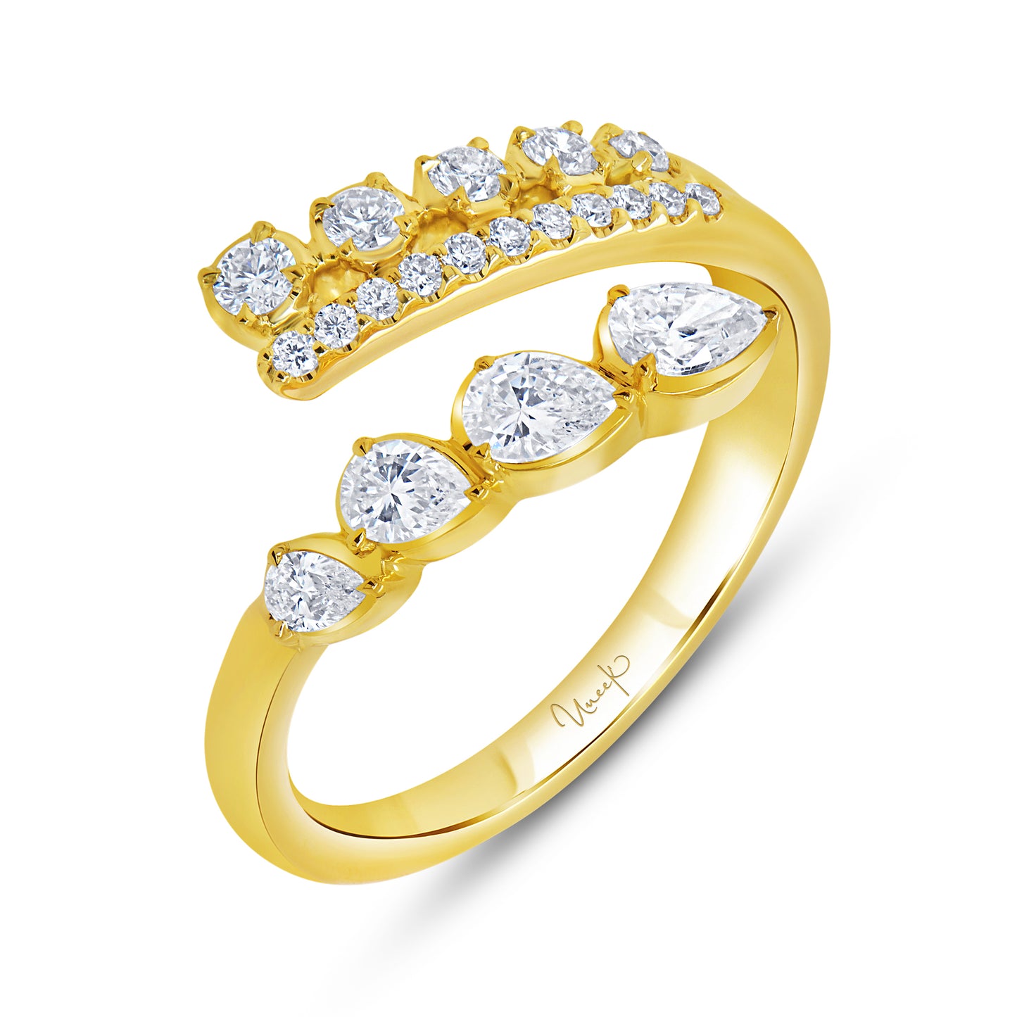 Image for Uneek Bypass Ring 18K Yellow Gold R1017