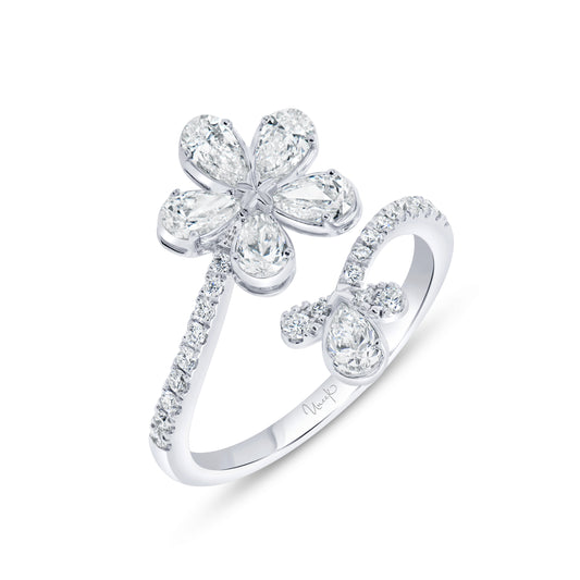 Image for Uneek Floral Ring 18K White Gold R4022