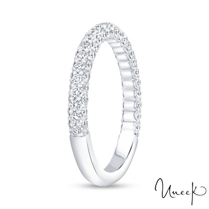 Uneek Straight Ring 18K White Gold RB1007