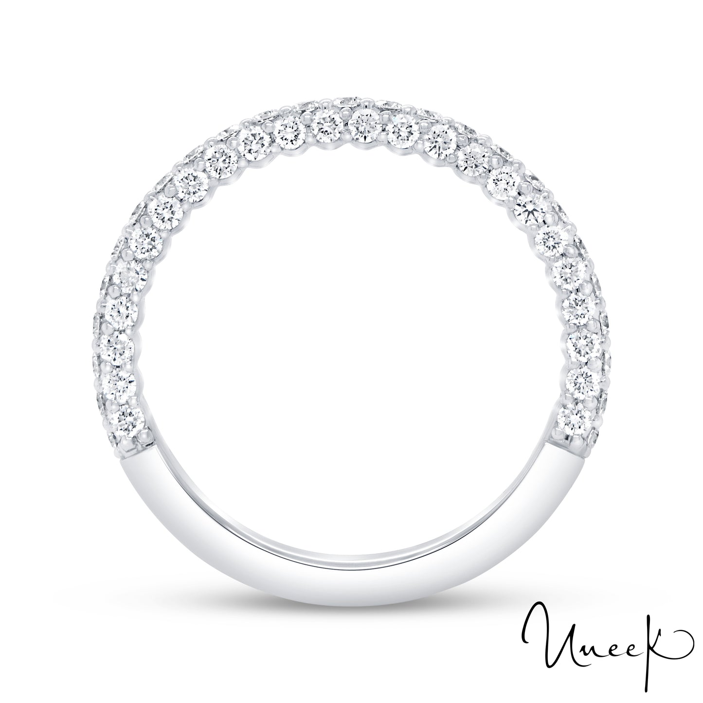 Uneek Straight Ring 18K White Gold RB1007