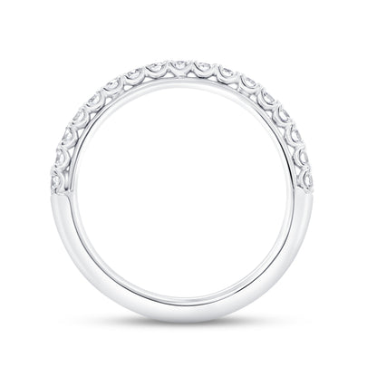 Uneek Halo Ring 18K White Gold RB104