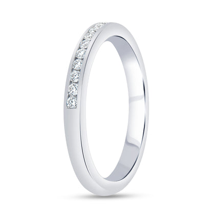 Uneek Straight Ring 18K White Gold RB107