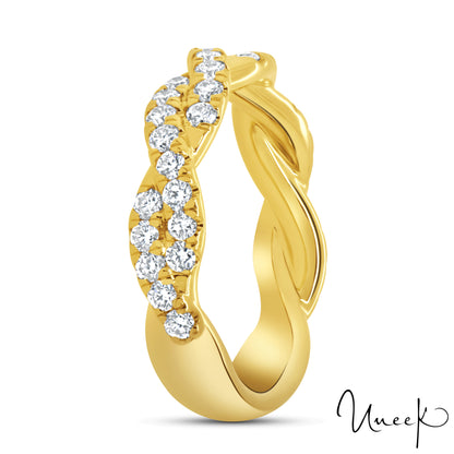 Uneek Twist Ring 18K Yellow Gold SWUS871BY