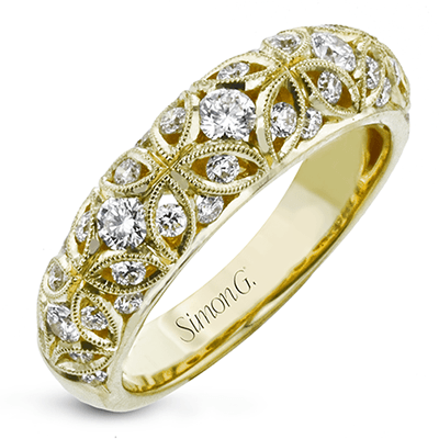 Anniversary Ring In 18k Gold With Diamonds - Simon G. Jewelry