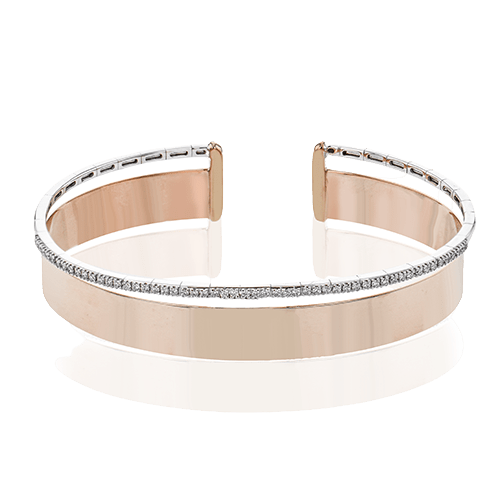 Bangle in 18k Gold with Diamonds - Simon G. Jewelry