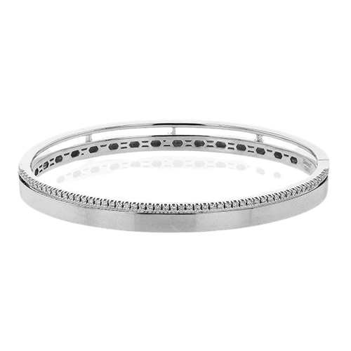 Bangle in 18k Gold with Diamonds - Simon G. Jewelry