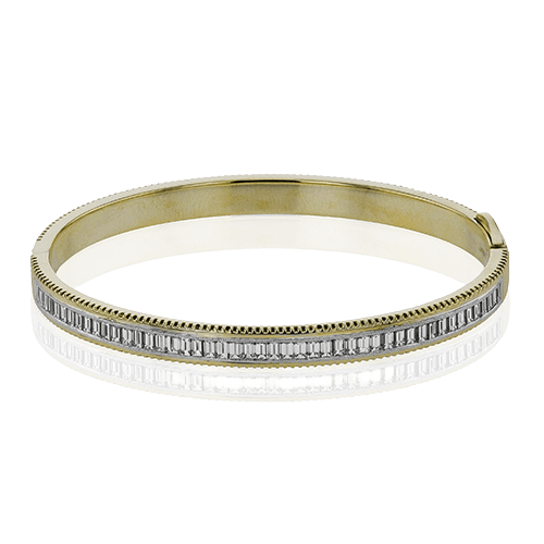 Bangle in 18k Gold with Diamonds - Simon G. Jewelry