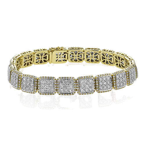 Bracelet in 18k Gold with Diamonds - Simon G. Jewelry