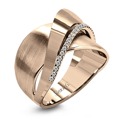 Clio Fashion Ring In 18k Gold With Diamonds - Simon G. Jewelry