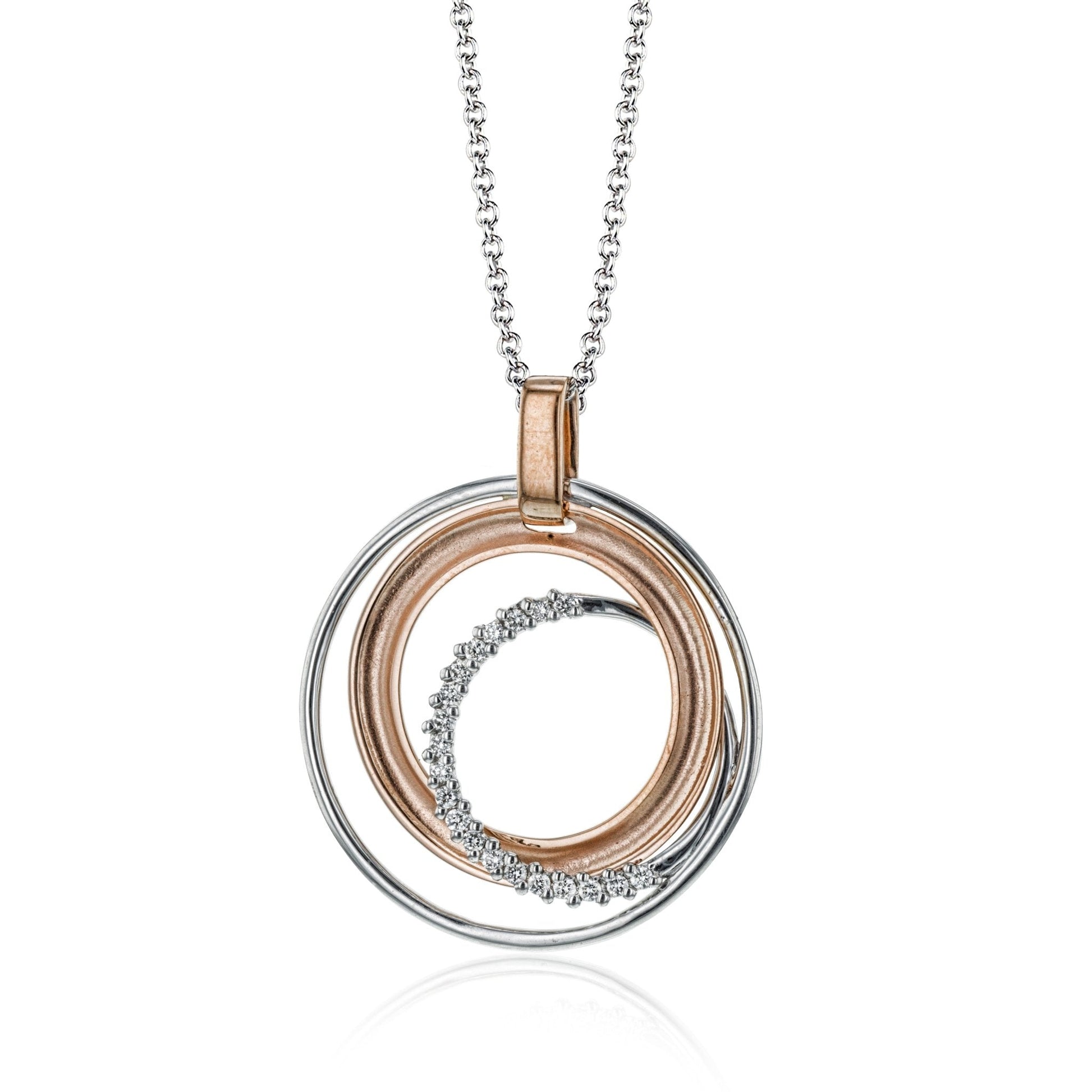 Clio Pendant Necklace in 18k Gold with Diamonds - Simon G. Jewelry