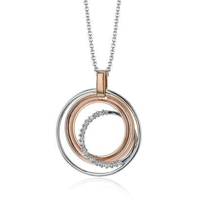 Clio Pendant Necklace in 18k Gold with Diamonds - Simon G. Jewelry