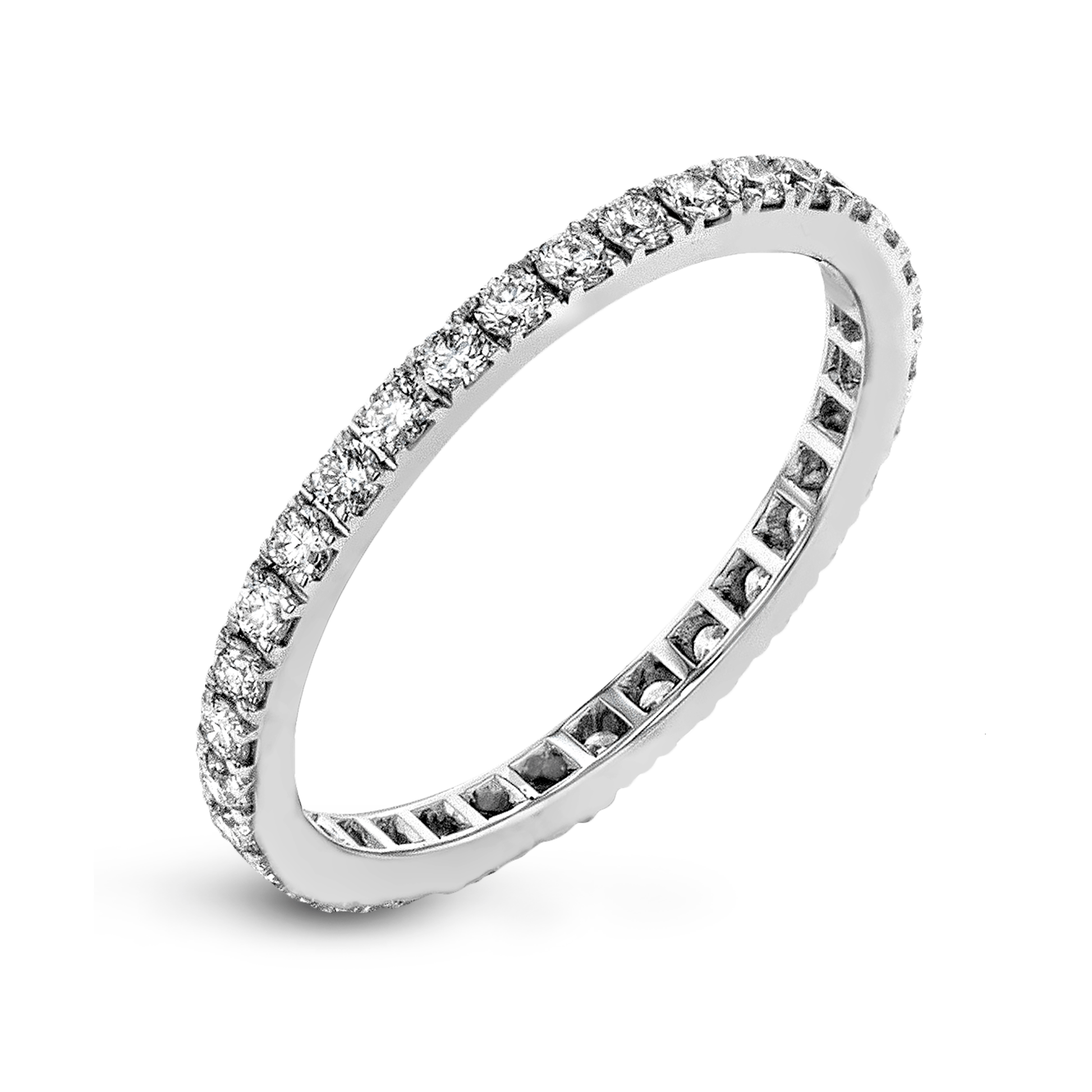 Eternity Wedding Band in 18k Gold with Diamonds - Simon G. Jewelry