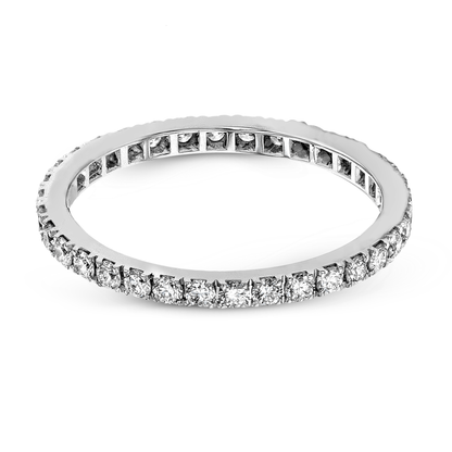 Eternity Wedding Band in 18k Gold with Diamonds