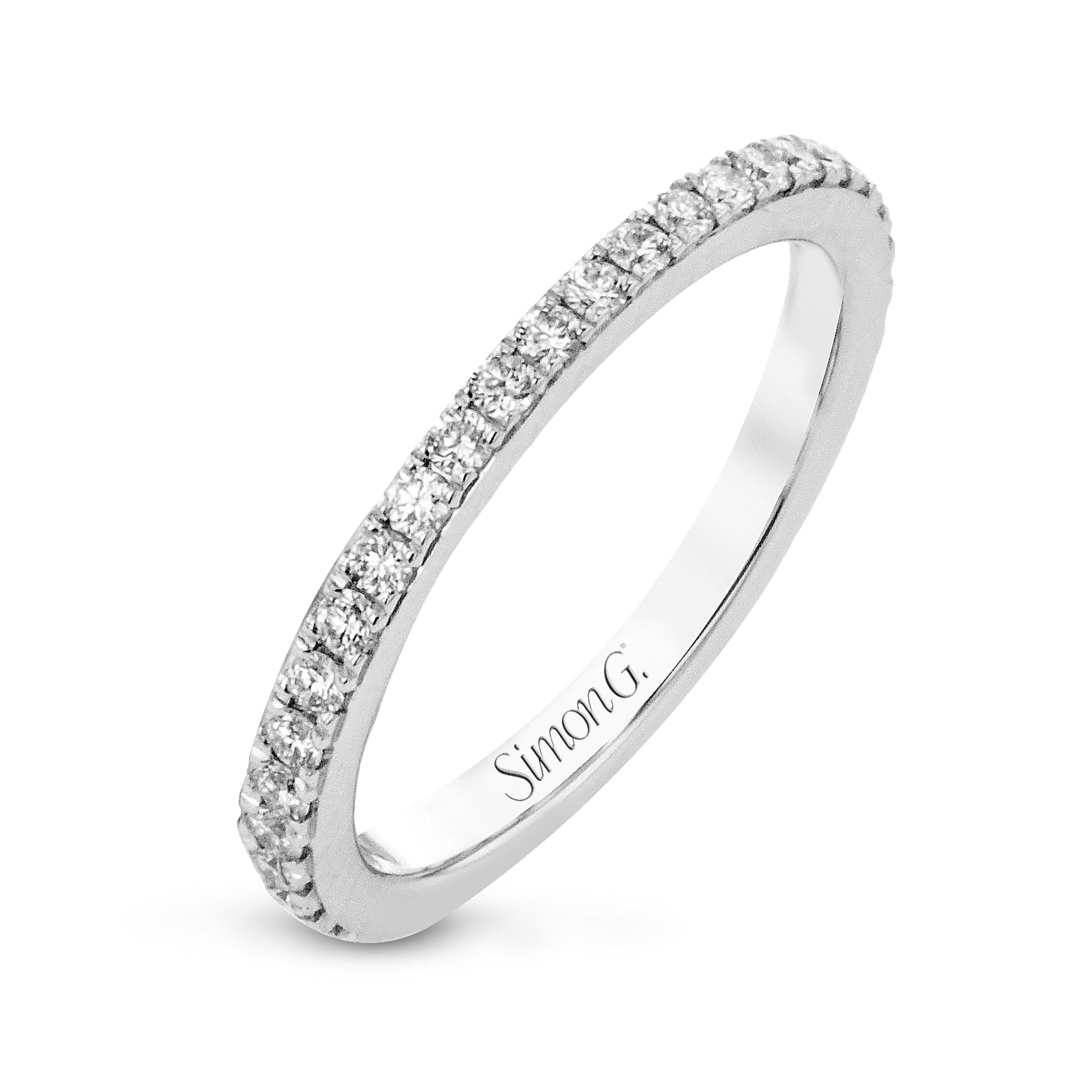 Eternity Wedding Band in 18k Gold with Diamonds - Simon G. Jewelry