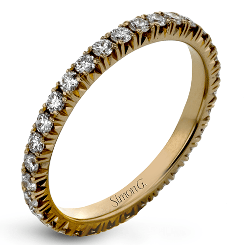 Eternity Wedding Band in 18k Gold with Diamonds - Simon G. Jewelry