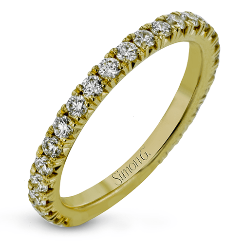 Eternity Wedding Band in 18k Gold with Diamonds - Simon G. Jewelry