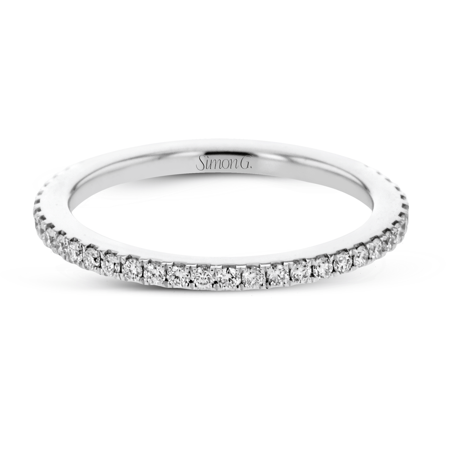 Eternity Wedding Band in 18k Gold with Diamonds