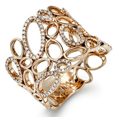 Fashion Ring in 18k Gold with Diamonds