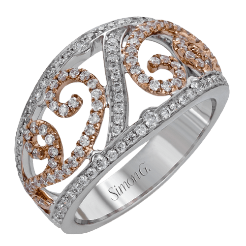 Fashion Ring in 18k Gold with Diamonds