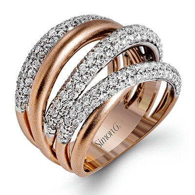 Fashion Ring in 18k Gold with Diamonds