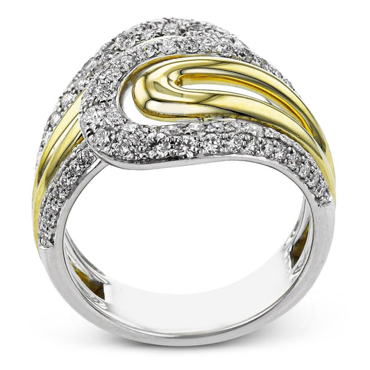 Fashion Ring in 18k Gold with Diamonds