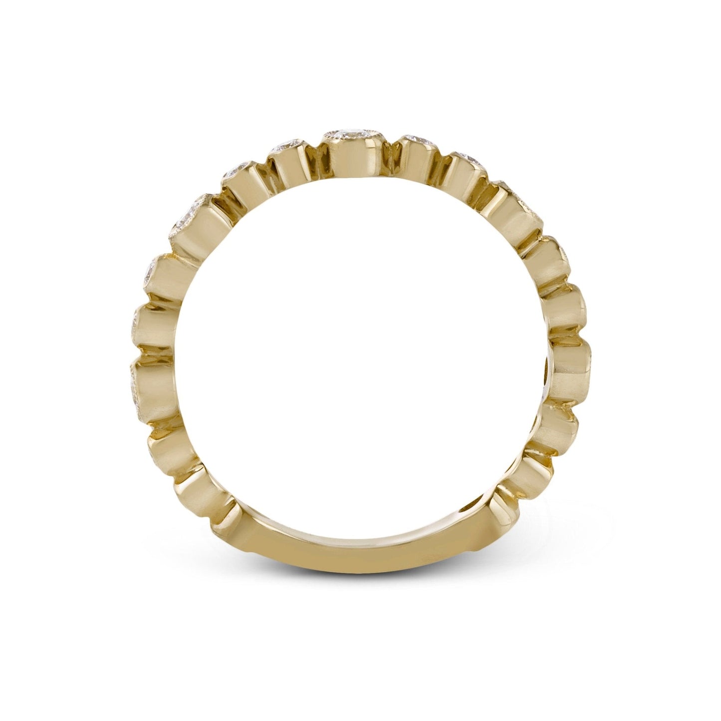 Fashion Ring In 18k Gold With Diamonds