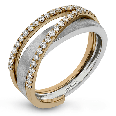 Fashion Ring in 18k Gold with Diamonds - Simon G. Jewelry