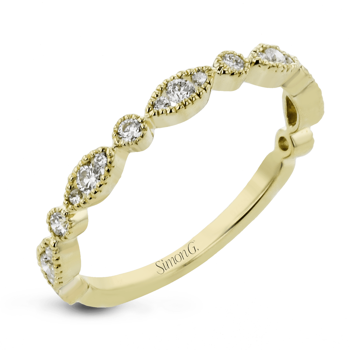 Fashion Ring In 18k Gold With Diamonds - Simon G. Jewelry