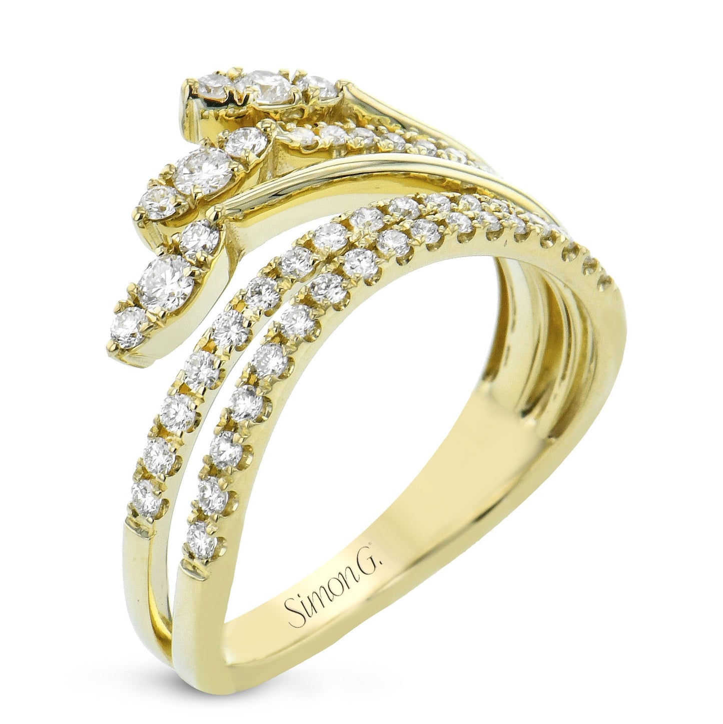 Fashion Ring in 18k Gold With Diamonds - Simon G. Jewelry