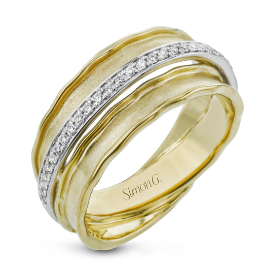 Fashion Ring in 18k Gold with Diamonds - Simon G. Jewelry