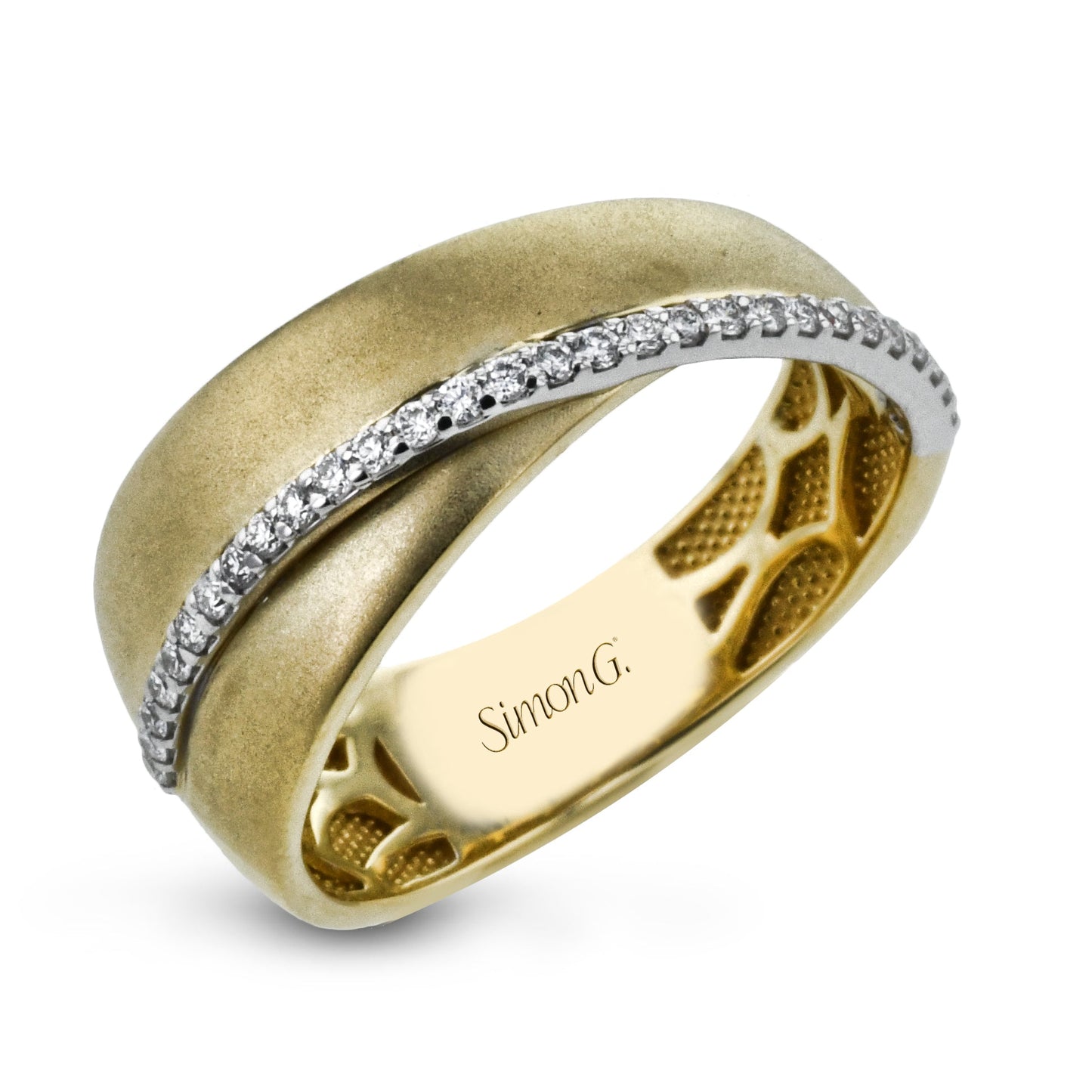 Fashion Ring in 18k Gold with Diamonds - Simon G. Jewelry