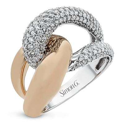 Fashion Ring In 18k Gold With Diamonds - Simon G. Jewelry