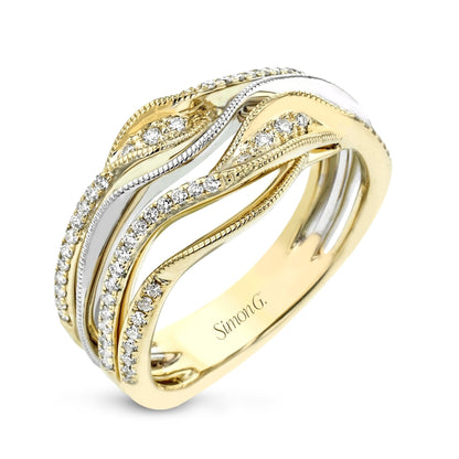 Fashion Ring in 18k Gold with Diamonds - Simon G. Jewelry